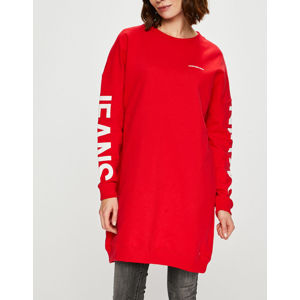 Calvin Klein dámské červené mikinové šáty